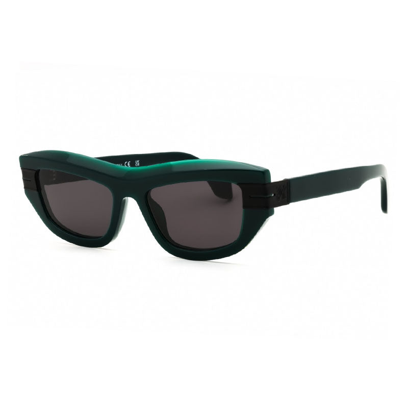 Palm Angels Sunglasses Cat Eye Full Rim, Green Frame and Dark Grey Lens PERI10ECLAIRE5507