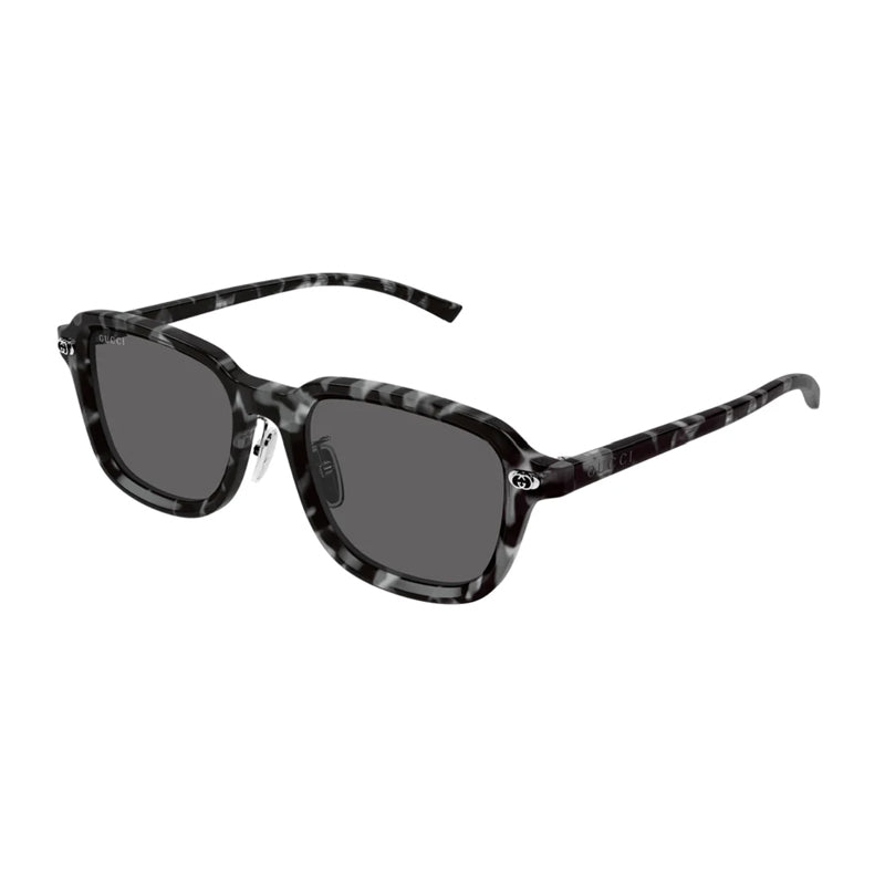 Gucci Sunglasses Square Full Rim, Grey Havana Frame and Grey Lens GG1948SK002