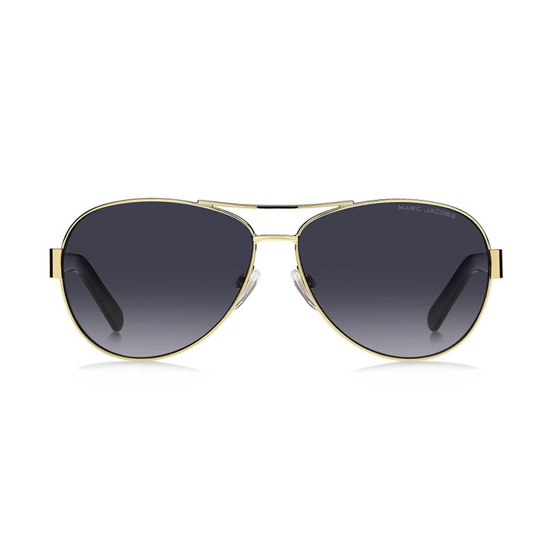 Marc Jacobs Sunglasses Aviator Full Rim, Gold/Black Frame and Grey Gradient Lens MARC699/S0RHL9O