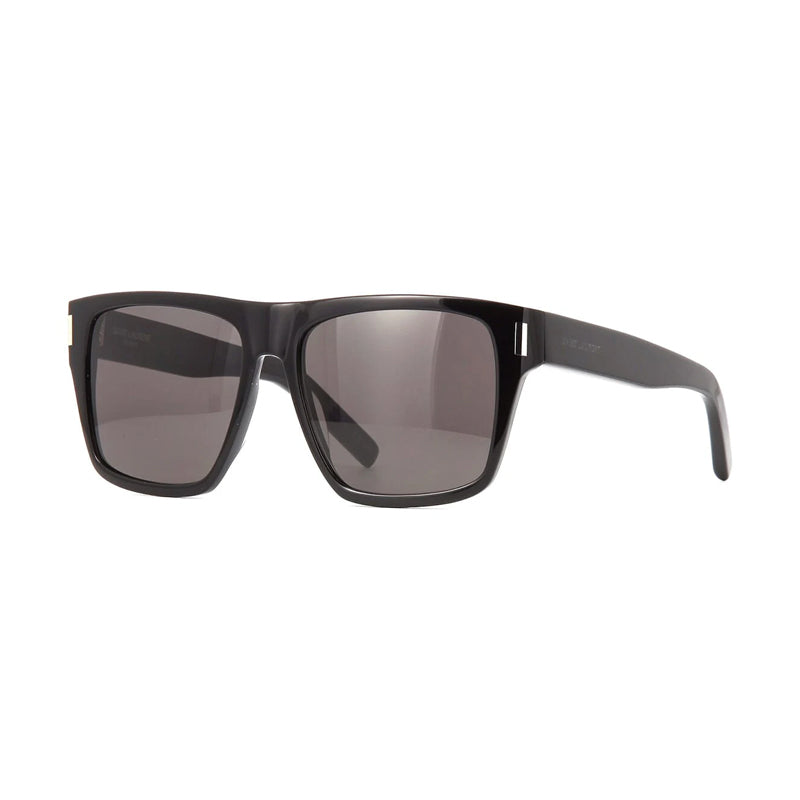 Saint Laurent Sunglasses Square Full Rim, Black Frame and Black Lens SL424001