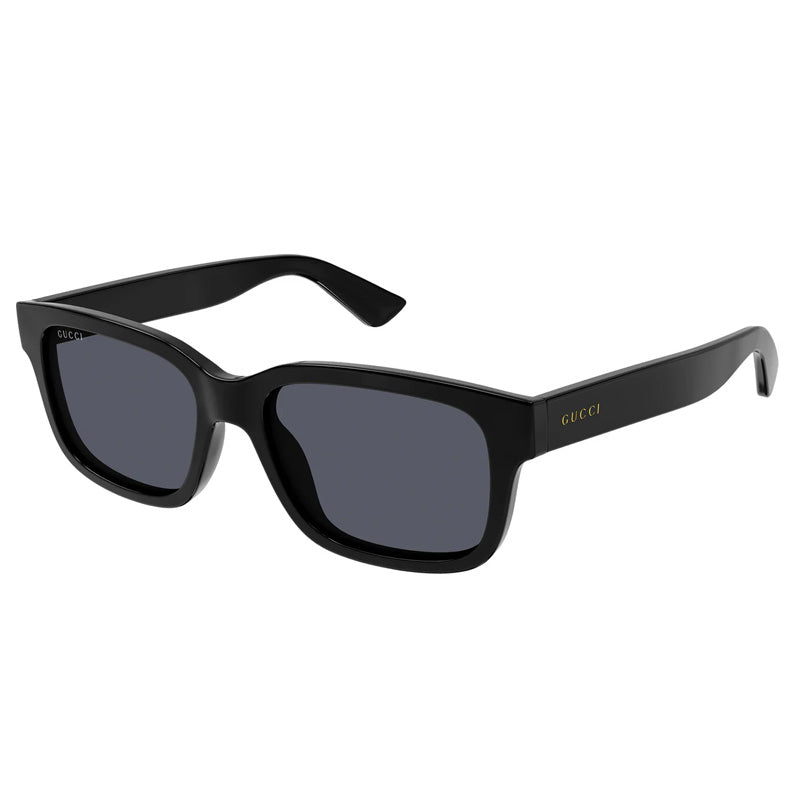 Gucci Sunglasses Square Full Rim, Black Frame and Grey Lens GG1583S001