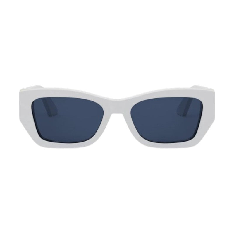 Dior Sunglasses Square Full Rim, White Frame and Blue Lens MISSDIORS1I50B0