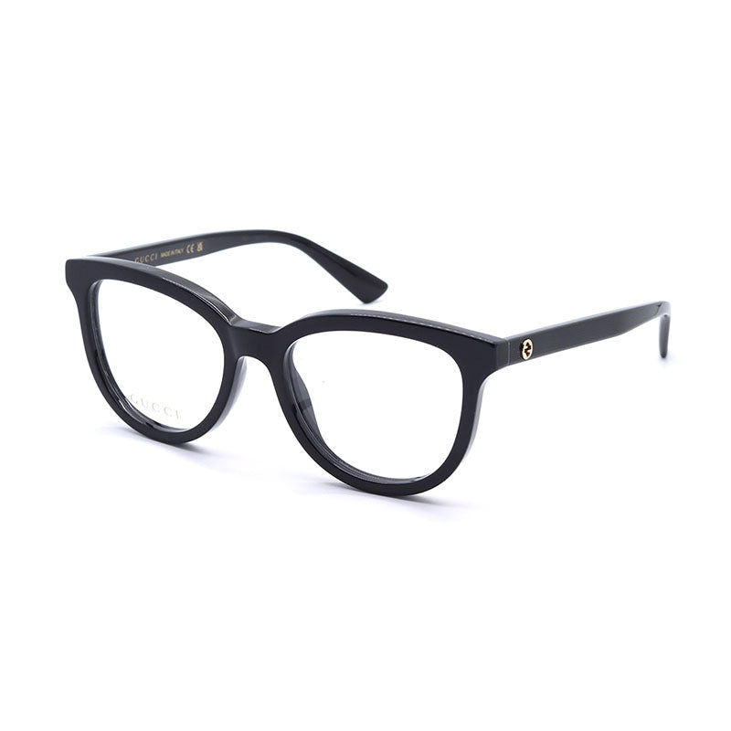 Gucci Eyeglasses Square Full Rim, Black Frame and Clear Demo Lenses Lens GG1687O001