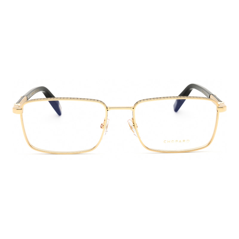 Chopard Eyeglasses Rectangle Full Rim, Gold Frame and Clear Demo Lenses Lens VCHL480SA1
