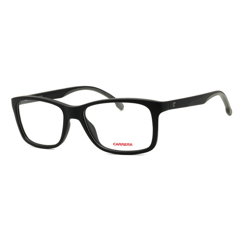 Carrera Eyeglasses Rectangle Full Rim, Matte Black Frame and Clear Demo Lenses Lens CARRERA8880000300