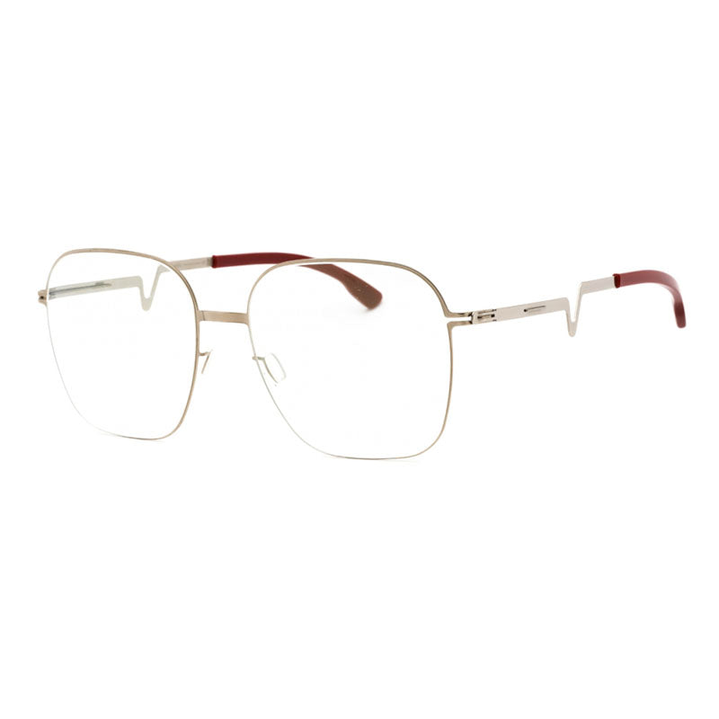Ic! Berlin Eyeglasses Square Full Rim, Shiny Bronze Frame and Clear Demo Lenses Lens HEDYM15890730