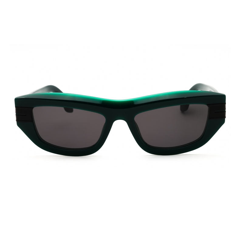 Palm Angels Sunglasses Cat Eye Full Rim, Green Frame and Dark Grey Lens PERI10ECLAIRE5507