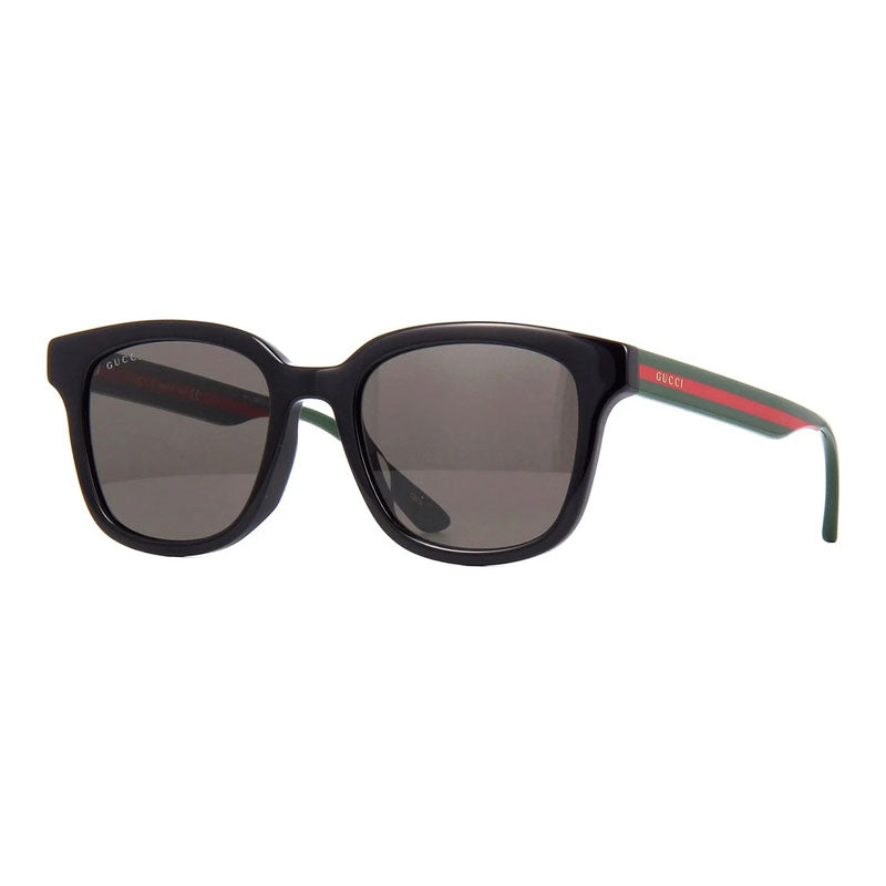 Gucci Sunglasses Square Full Rim, Black Frame and Dark Grey Lens GG0847SK001