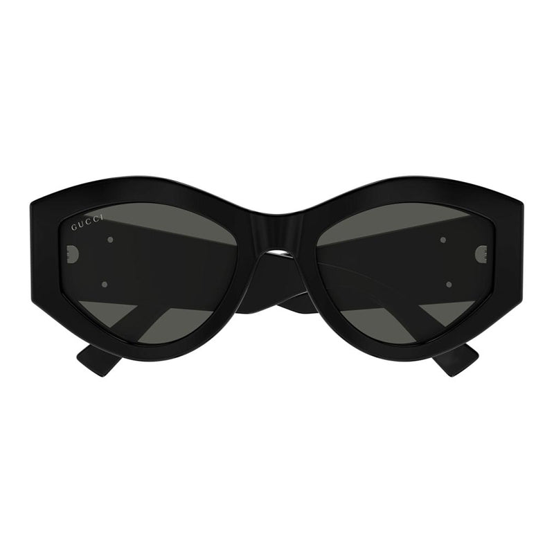 Gucci Sunglasses Cat Eye Full Rim, Black Frame and Grey Lens GG1951S001