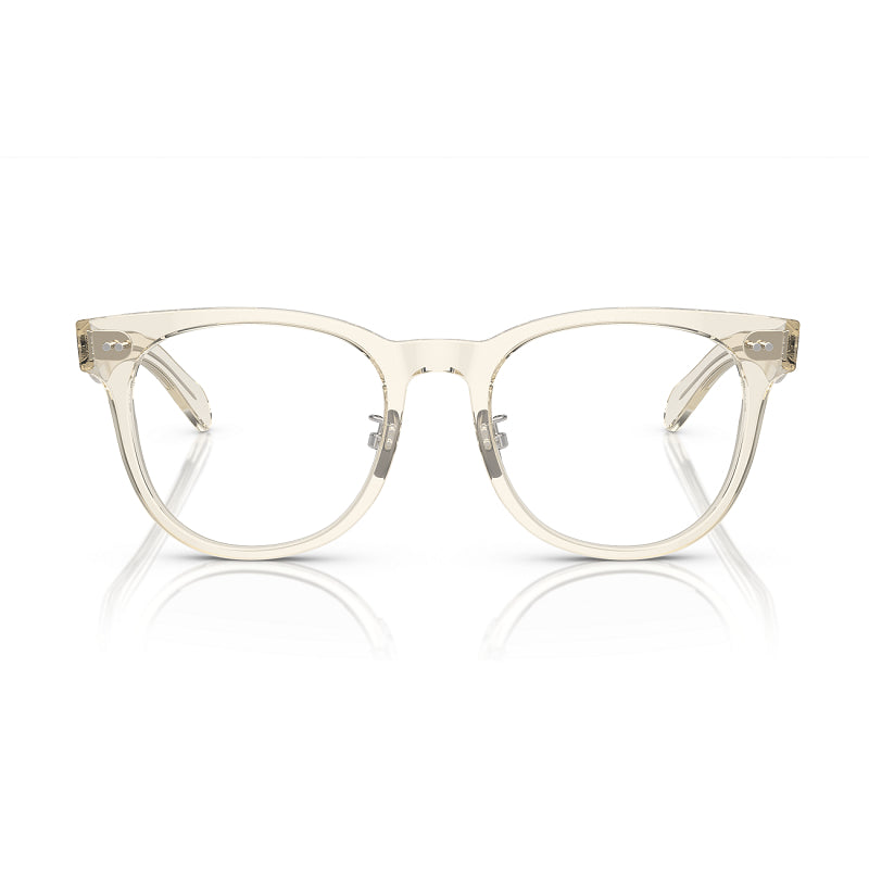 Polo Ralph Lauren Eyeglasses Round Full Rim, Shiny Transparent Pinot Grey Frame and Clear Demo Lenses Lens PH2264D5034