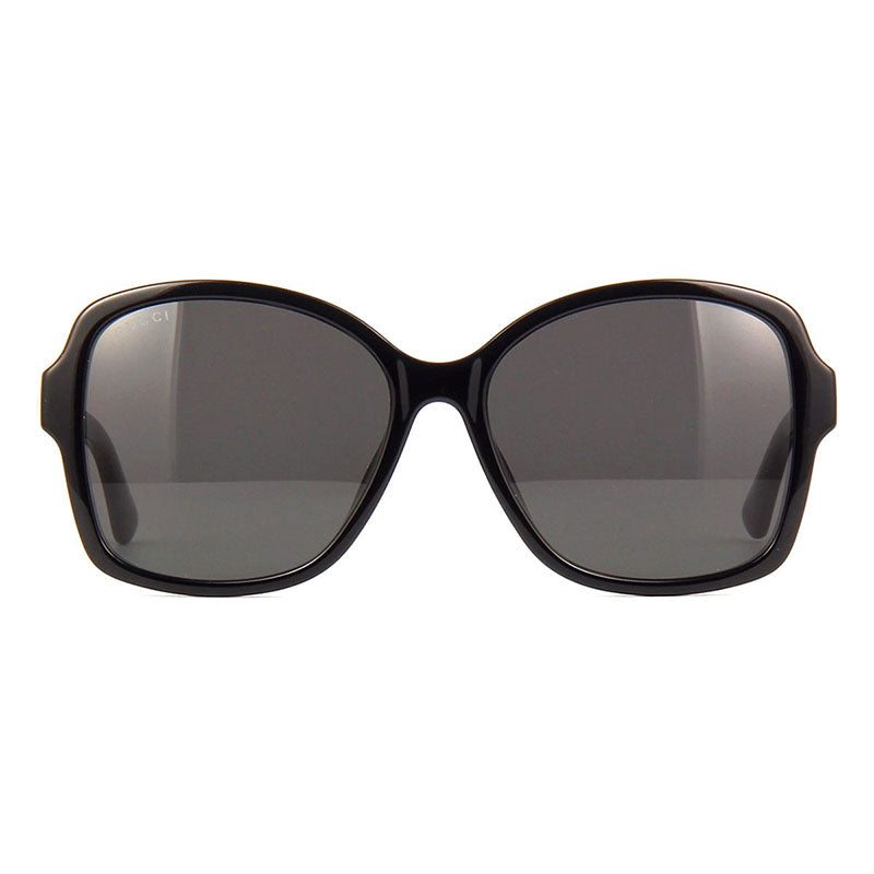 Gucci Sunglasses Butterfly Full Rim, Black Frame and Grey Lens GG0765SA002