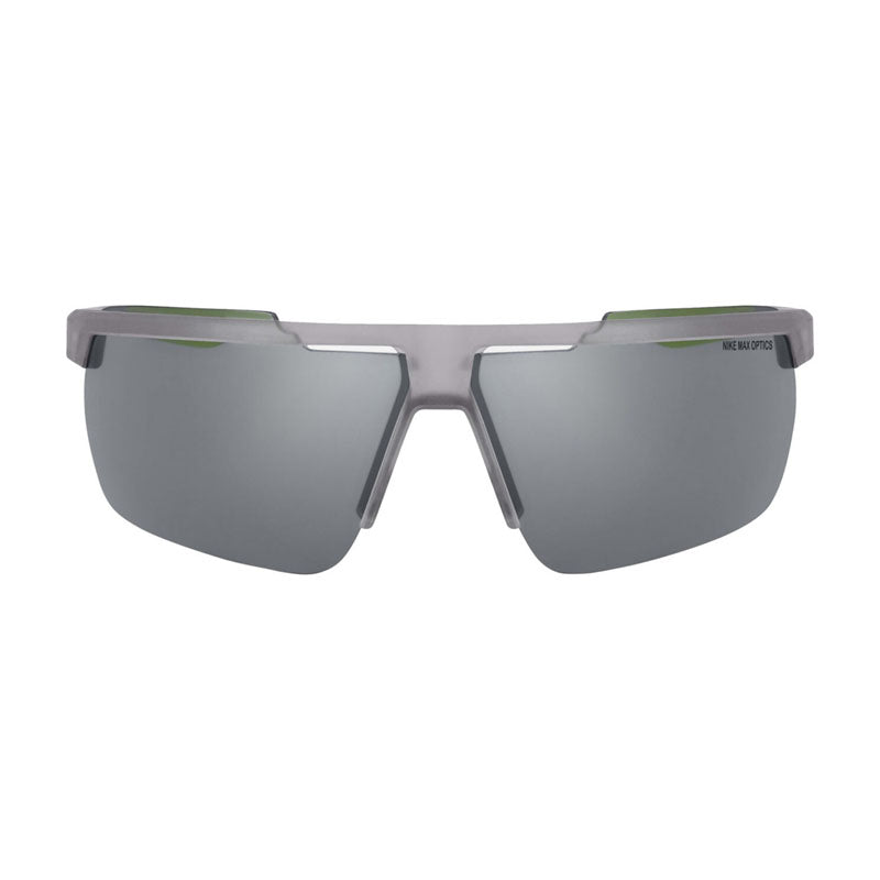 Nike Sunglasses Shield Semi Rim, Matte Wold Grey Frame and Silver Mirror Lens NIKEWINDSHIELDCW4664012