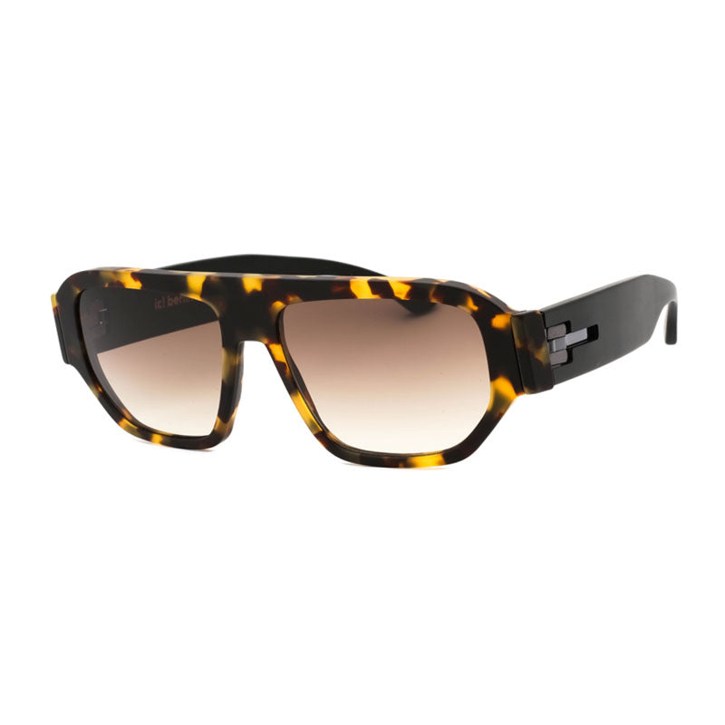 Ic! Berlin Sunglasses Aviator Full Rim, EcoHoney Matte Frame and Brown Gradient Lens SAMA0682847