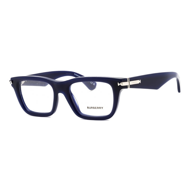 Burberry Eyeglasses Rectangle Full Rim, Blue Frame and Clear Demo Lenses Lens BE24194120