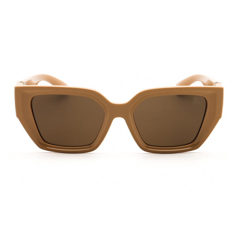 Burberry Sunglasses Cat Eye Full Rim, Beige Frame and Dark Brown Lens BE4472U399073
