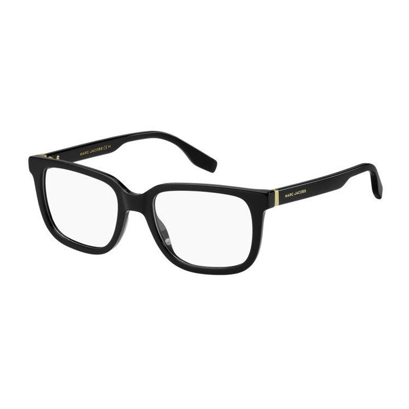 Marc Jacobs Eyeglasses Square Full Rim, Black Frame and Clear Demo Lenses Lens MARC685080700