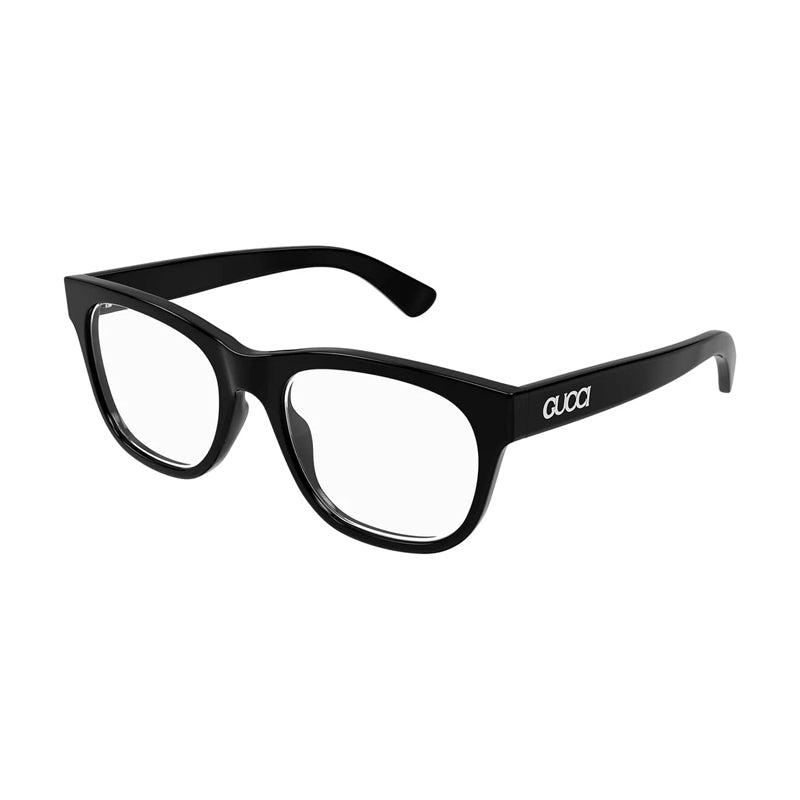 Gucci Eyeglasses Square Full Rim, Black Frame and Clear Demo Lenses Lens GG1796O005