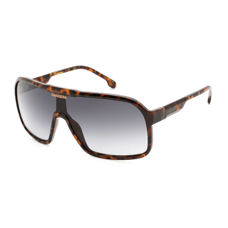 Carrera Sunglasses Shield Full Rim, Havana Frame and Grey Gradient Lens CARRERA1046/S00869O