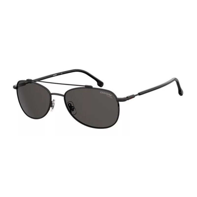 Carrera Sunglasses Aviator Full Rim, Matte Black Frame and Grey Polarized Lens CA224/S0003M9