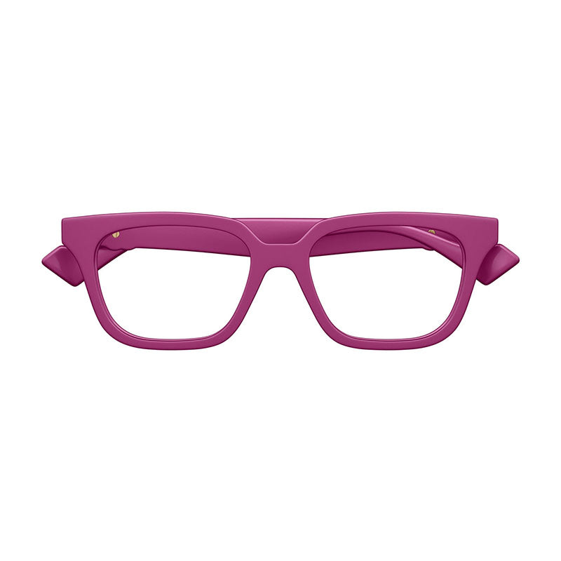 Gucci Eyeglasses Square Full Rim, Pink Frame and Clear Demo Lens Lens GG1536O010