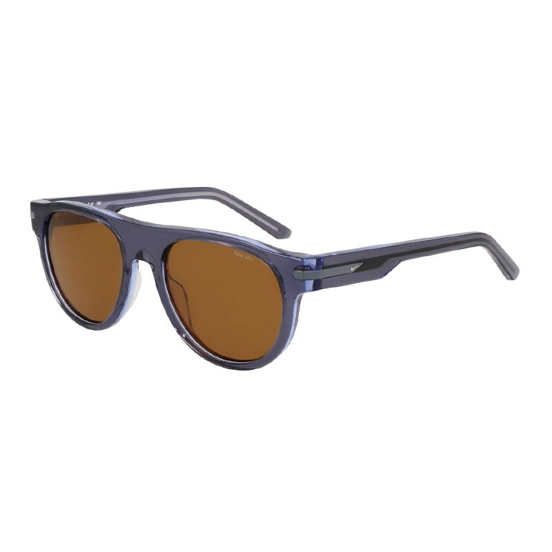 Nike Sunglasses Round Full Rim, Smoke Frame and Amber Lens CRESCENTIIIEV24019013