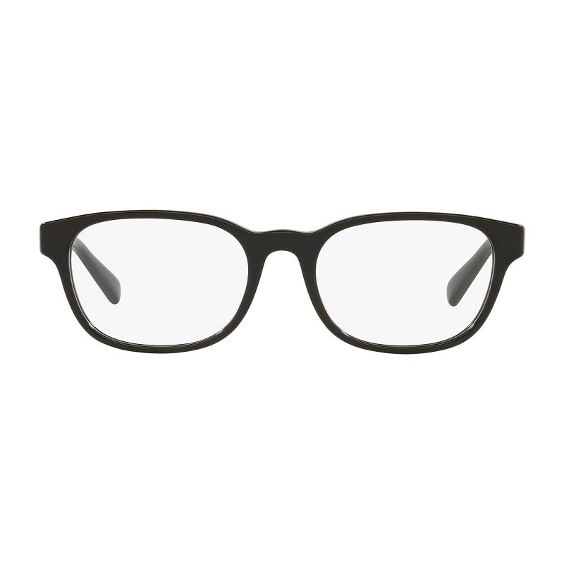 Polo Ralph Lauren Eyeglasses Round Full Rim, Shiny Black Frame and Clear Demo Lenses Lens PH2244F5001
