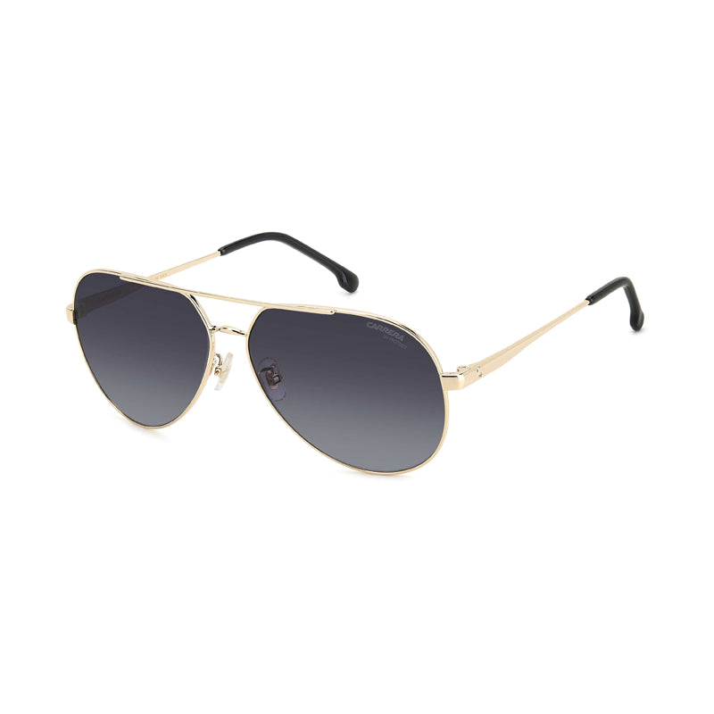 Carrera Sunglasses Aviator Full Rim, Gold Black Frame and Dark Grey Gradient Lens CARRERA3005/S0RHL9O