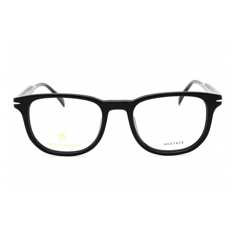 David Beckham Eyeglasses Square Full Rim, Black Grey Frame and Clear Demo Lenses Lens DB1123008A00