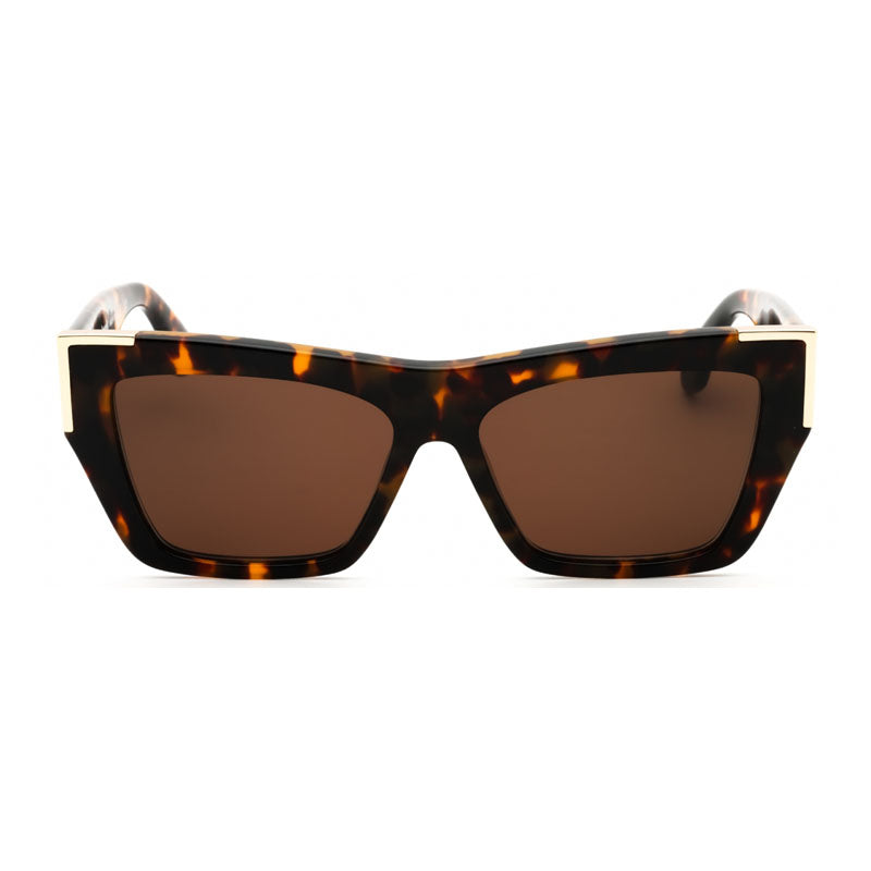 Palm Angels Sunglasses Cat Eye Full Rim, Havana Frame and Brown Lens PERI099HOLLYWOOD6064
