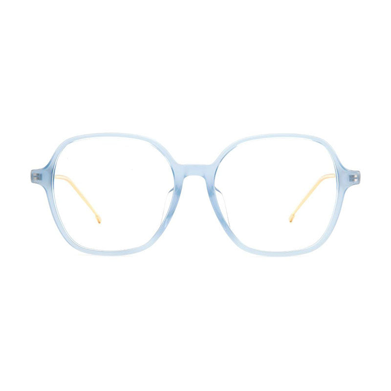 Jimmy Choo Eyeglasses Square Full Rim, Azure Frame and Clear Demo Lenses Lens JC367/F0MVU00