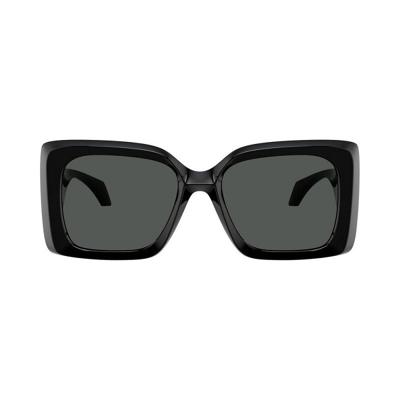 Versace Sunglasses Square Full Rim, Black Frame and Dark Grey Lens VE4467UGB1/87