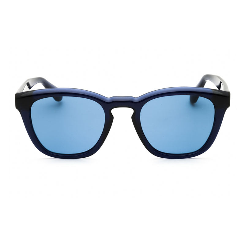 Ferragamo Salvatore Ferragamo Sunglasses Square Full Rim, Transparent Blue Frame and Blue Lens SF2040SE432