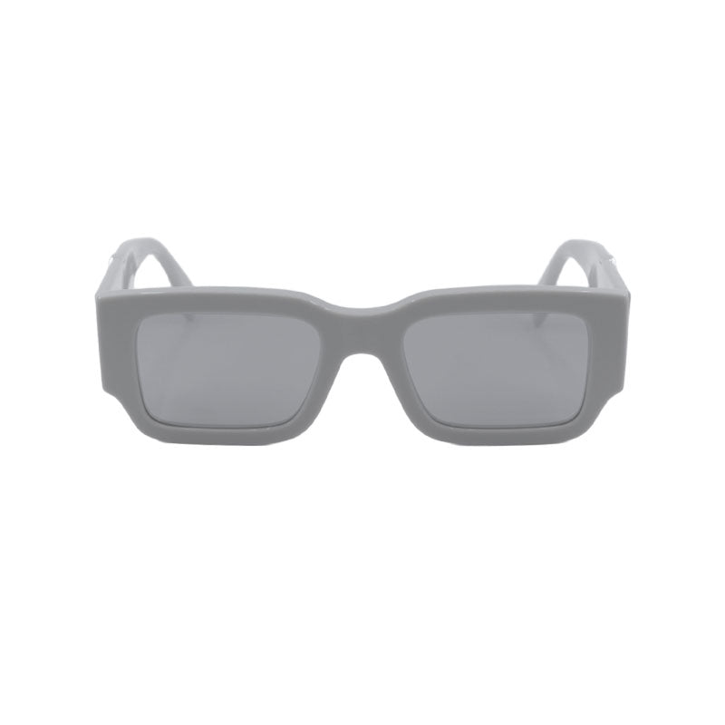 Fendi Sunglasses Square Full Rim, Light Grey Frame and Grey Mirror Lens FE40131I20C