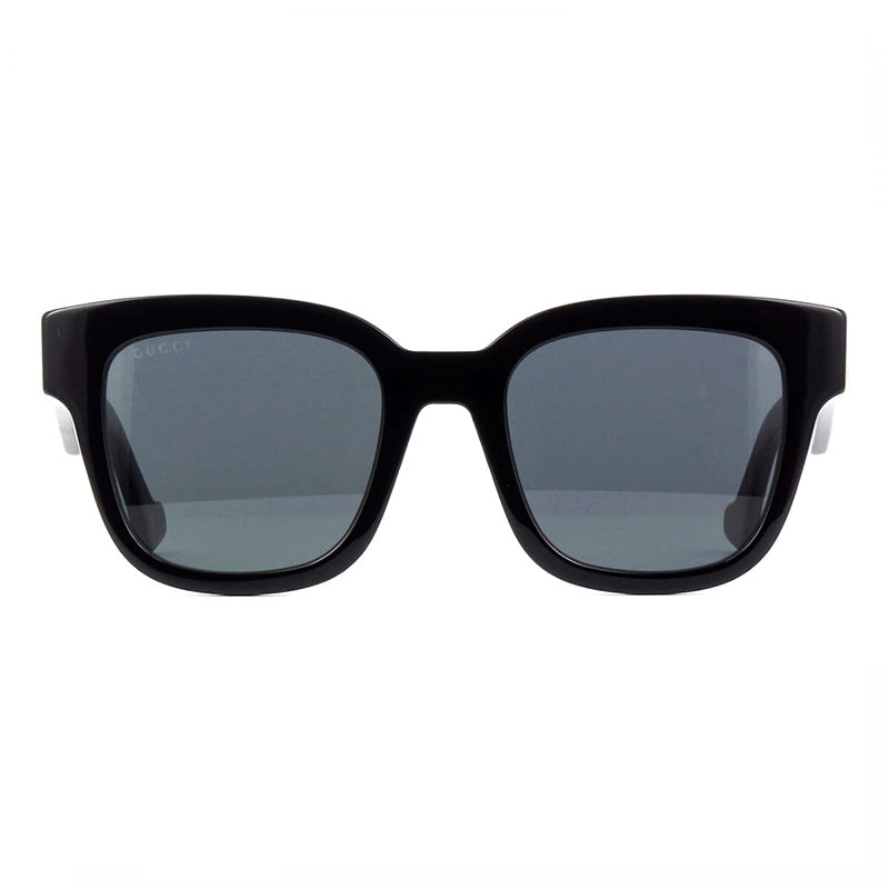 Gucci Sunglasses Square Full Rim, Black Frame and Grey Lens GG0998S001