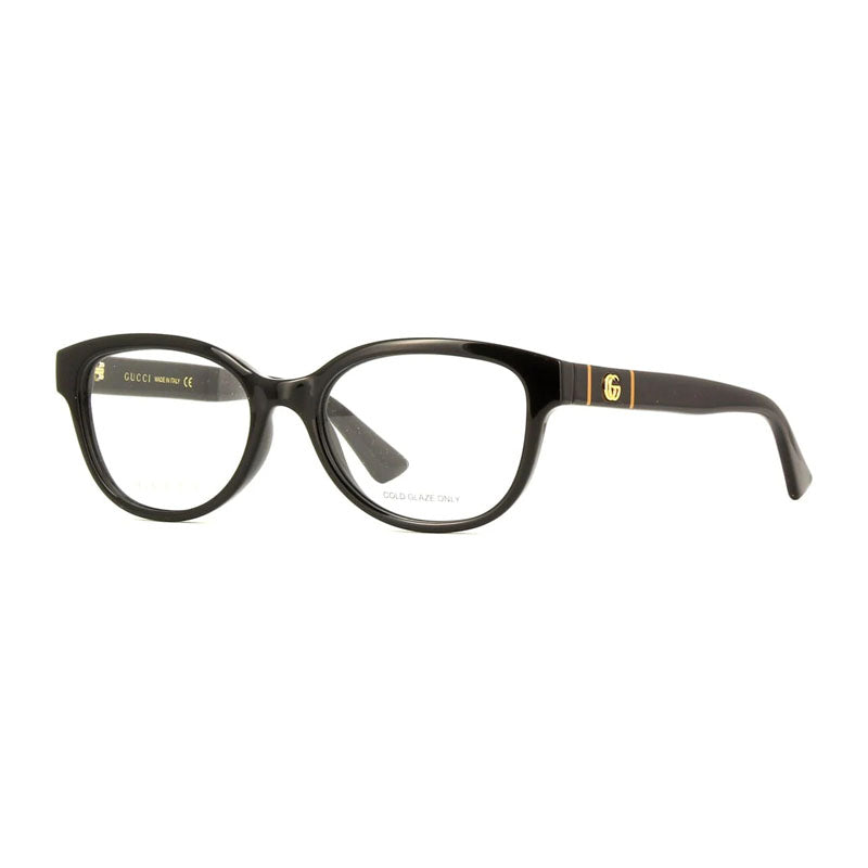 Gucci Eyeglasses Square Full Rim, Black Frame and Clear Demo Lenses Lens GG1115O001