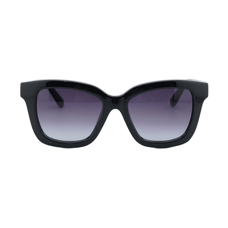 Ferragamo Salvatore Ferragamo Sunglasses Square Full Rim, Black Frame and Grey Gradient Lens SF955S001
