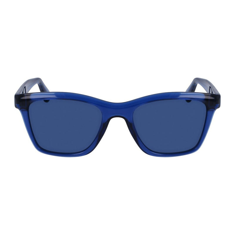 Ferragamo Salvatore Ferragamo Sunglasses Square Full Rim, Transparent Blue Frame and Blue Lens SF2001S432