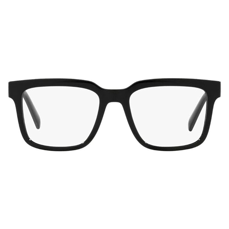 Dolce & Gabbana Eyeglasses Square Full Rim, Black Frame and Clear Demo Lenses Lens DG5101501