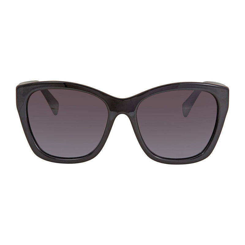 Ferragamo Salvatore Ferragamo Sunglasses Cat Eye Full Rim, Black Frame and Grey Gradient Lens SF957S001