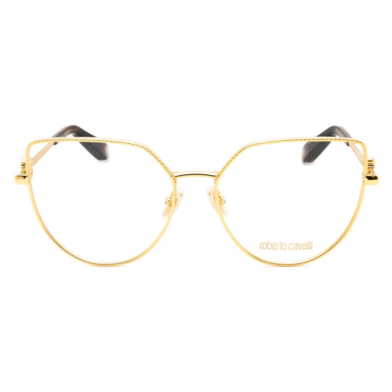 Roberto Cavalli Eyeglasses Cat Eye Full Rim, Semi-Matte Lavender Frame and Clear Demo Lenses Lens VRC0480400
