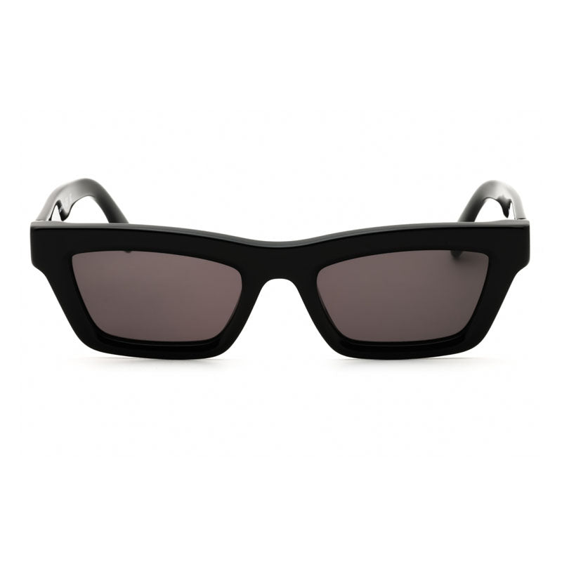 Palm Angels Sunglasses Cat Eye Full Rim, Black Frame and Dark Grey Lens PERI108MELROSE1007