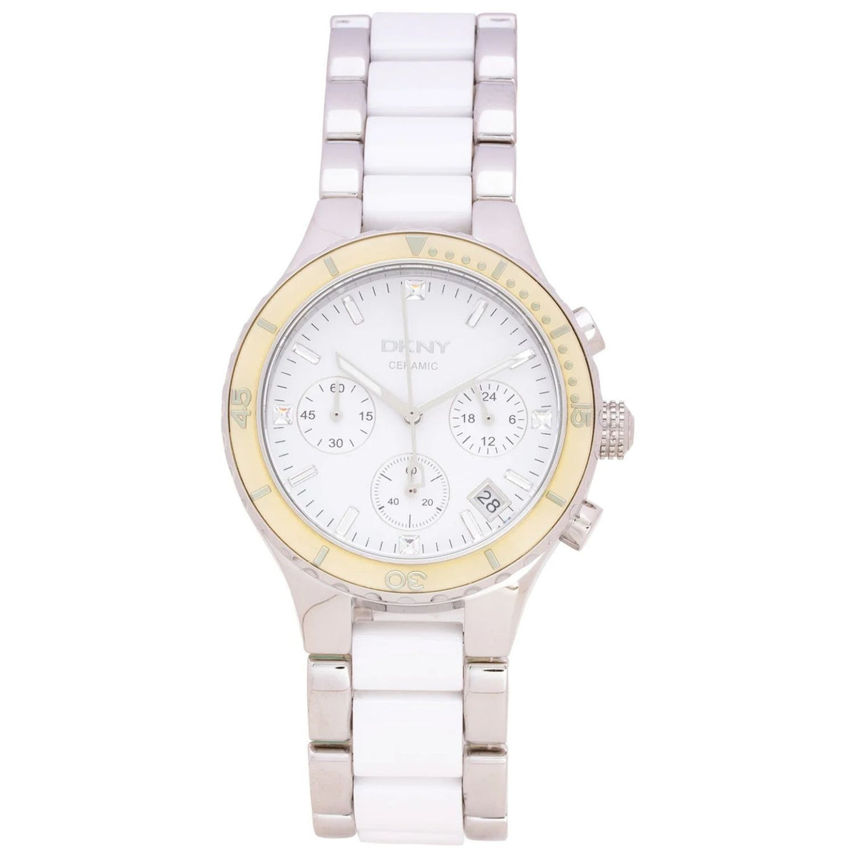 Dkny Women's Chronograph White Dial