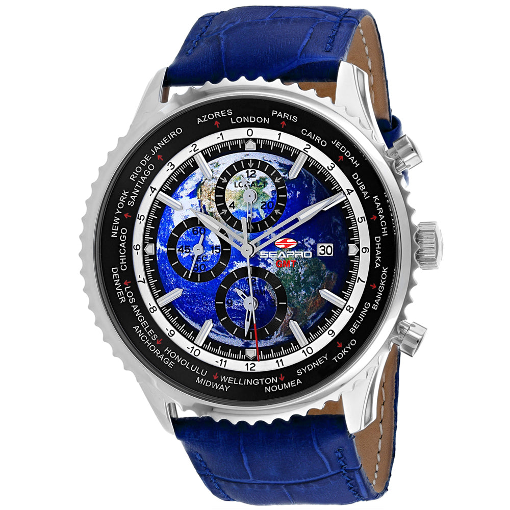 Seapro Men's Meridian World Timer GMT